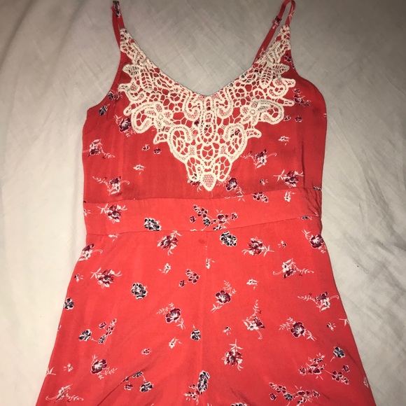 Coral flower romper - Picture 1 of 1